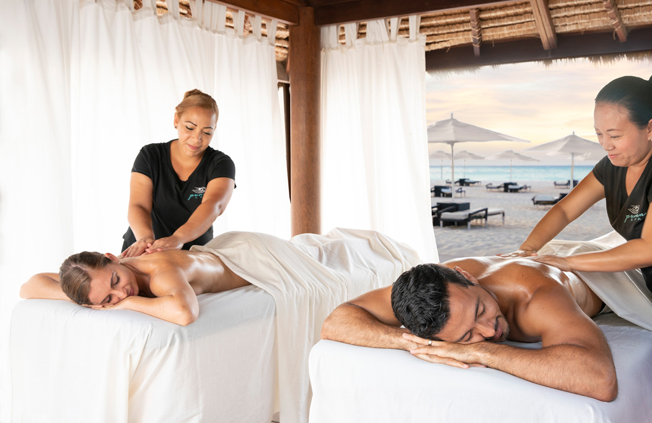 Share the experience of a couples massage with your loved one and listen to...