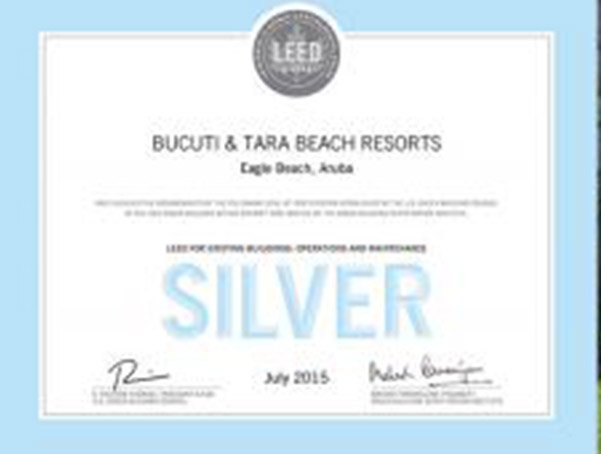 Green with honor, Bucuti achieves LEED certification