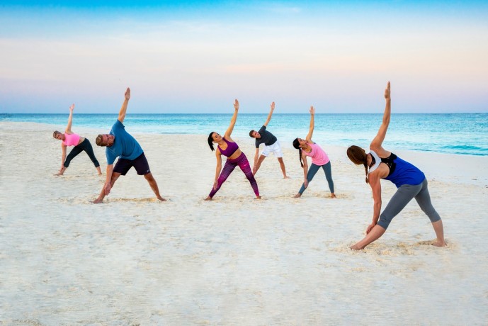 Yoga at sunrise