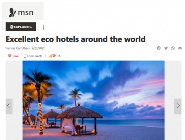 msn.com - Excellent eco hotels around the globe