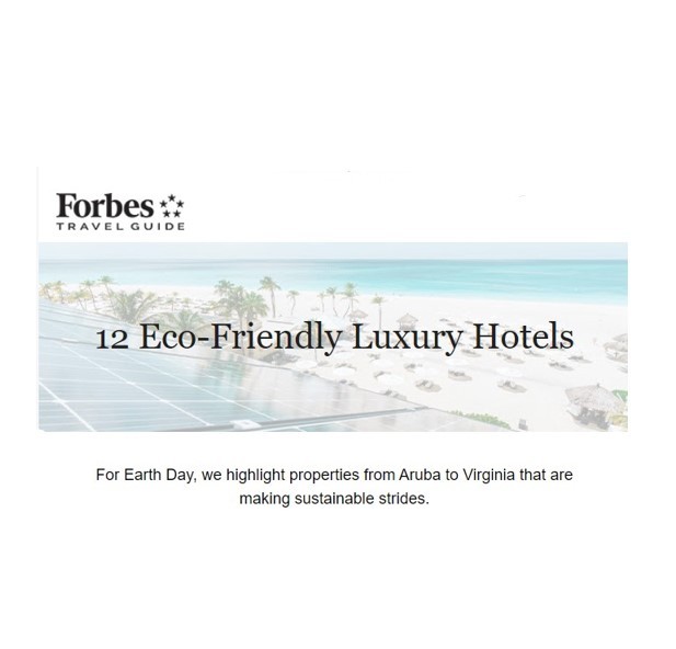 Forbes Celebrates Bucuti & Tara as a World’s Best Eco-friendly Luxury Hotel